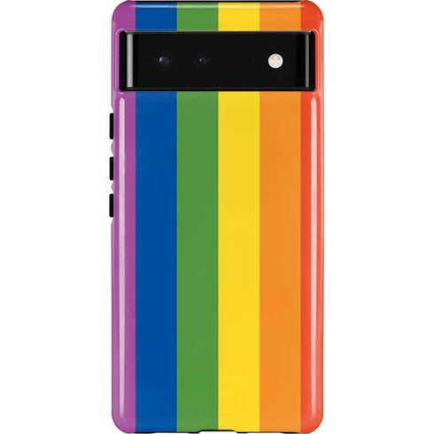 Vertical Rainbow Flag Pixel Cases